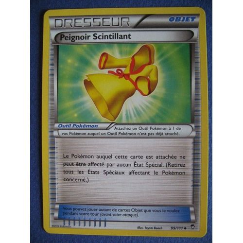 Carte Pokemon - Dresseur - Peignoir Scintillant - 99/111 - Poings Furieux - 2014 - Scb