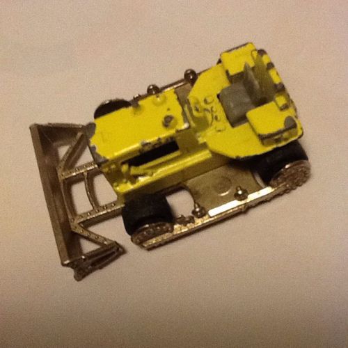 Majorette Buldozer Hanomag Jaune Made In France