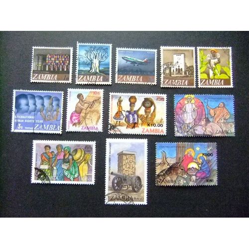 Zambia Zambie 1968 Petite Collection D'anciens Timbres Yvert N 39 ... 605 Fu