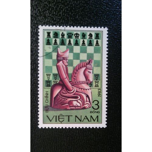 Timbre Vietnam Yt 432 Jeu D'échecs Chevalier 1983