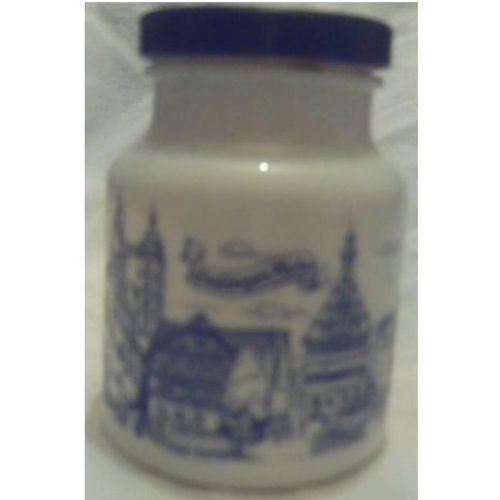 Pot A Moutarde - Opaline - Décor " Esslingen " - Réf 01