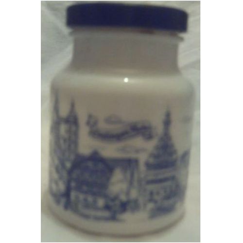 Pot A Moutarde - Opaline - Décor " Esslingen " - Réf 03