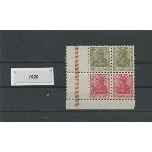 Allemagne - Erreur - 1920. Ref. 58.