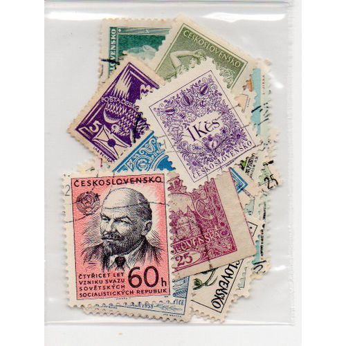 Tchécoslovaquie- Lot De 25 Timbres Oblitérés- Divers