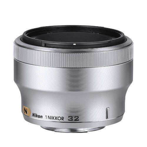 Nikon single-focus lens 1 NIKKOR 32mm f / 1.2 Format Argent Nikon CX seulement