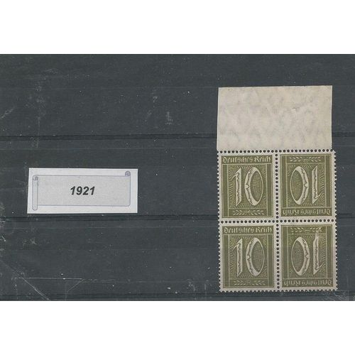 Allemagne - Erreur - 1921. Ref. 56.