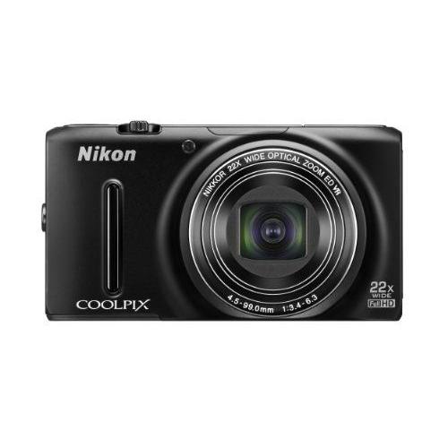 appareil photo numérique Nikon COOLPIX S9500 optique 22 fois zoom Wi-Fi noir mat S9500BK correspondant