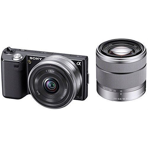 Sony SONY sans miroir reflex ? NEX-5 kit double objectif zoom E16 mm F2.8 + E18-55mm F3.5-5.6 OSS est livré avec le noir NEX-5D / B