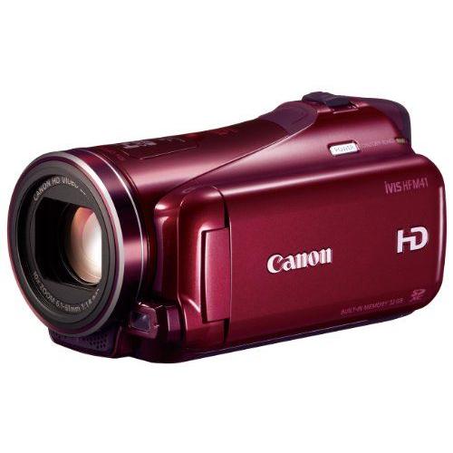 Canon caméra vidéo numérique iVIS HF M41 Rouge IVISHFM41RD optique 10x stabilisation d'image optique intégré dans la mémoire 32Go