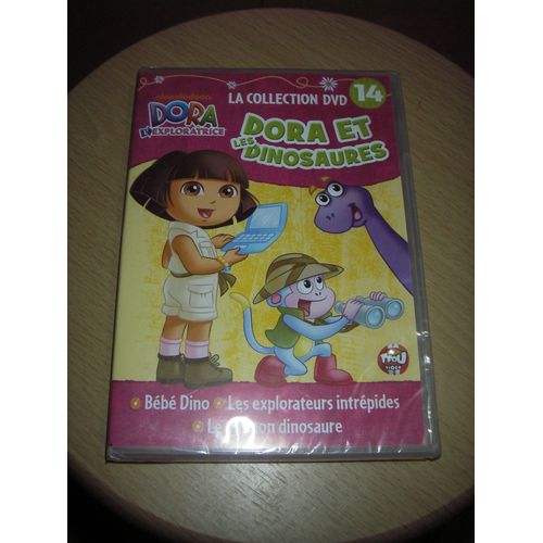 Dvd Dora L'exploratrice. La Collection Dvd N° 14: Dora Et Les Dinosaures. - Bébé Dino; - Les Explorateurs Intrépides; - Le Mignon Dinosaure. Tfou Vidéo. Nickelodeon. Durée Totale 3 X 25 Mn Environ.