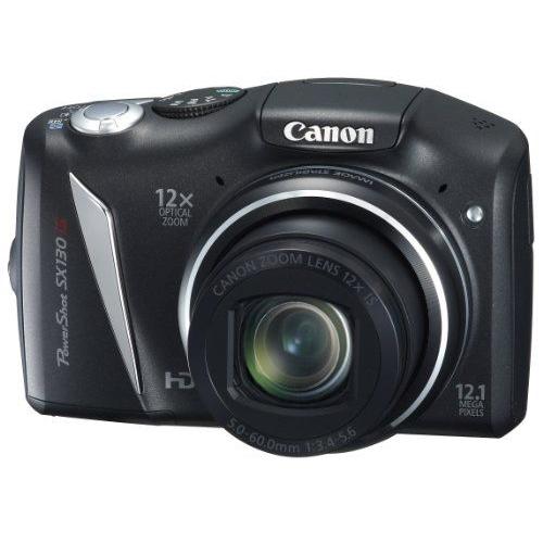 appareil photo numérique Canon Powershot SX130IS Noir PSSX130IS (BK) 1210 millions de pixels optique 12x optique 28mm 3.0-inch LCD
