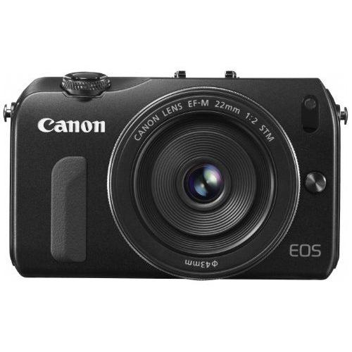 Canon appareil photo reflex kit EOS M lentille de miroir moins EF-M22mm F2 STM est livré avec noir EOSMBK-22STMLK