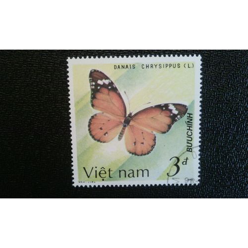 Timbre Vietnam Yt 743 Monarque D'afrique (Danaus Chrysippus) 1987