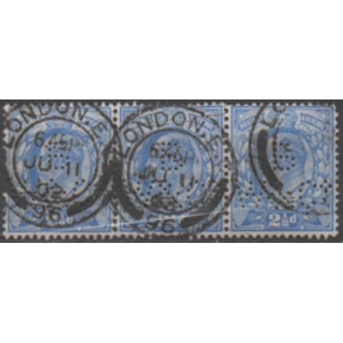 Grande Bretagne: Bande De 3 Timbres De 1902 Représentant Le Roi Edouard Vii.