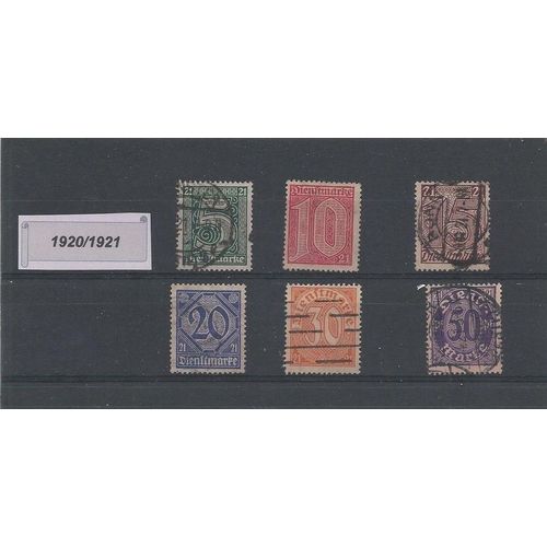 Allemagne - Service - 1920/1921. Ref. 39.