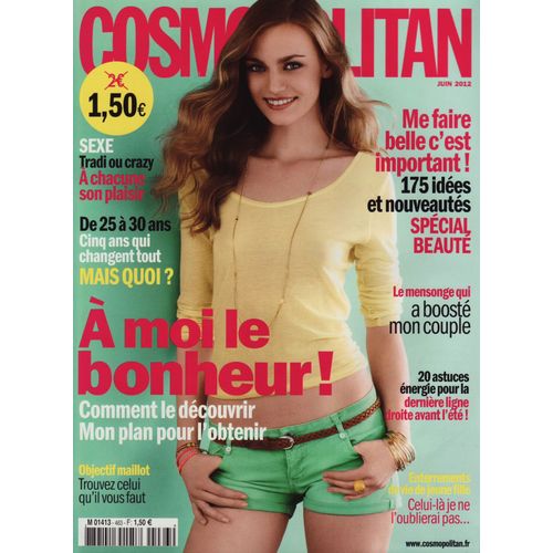 Cosmopolitan / 06-2012 N°463 : Fred Testot (1p) - Brooke Fraser (1p) - Sofia Essaïdi (1p)