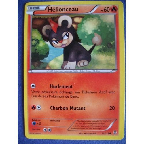 Carte Pokemon - Hélionceau - 11/119 - Xy - Vigueur Spectrale - 2014 - Scb