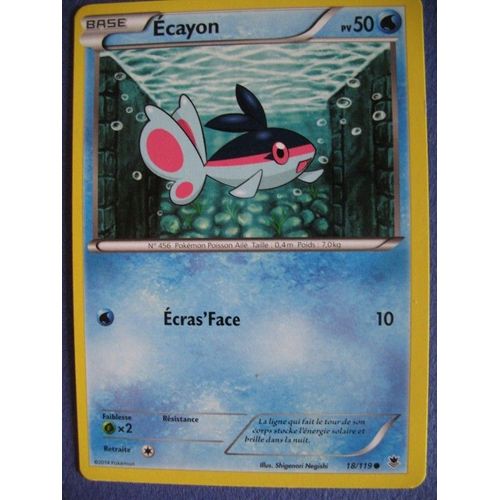 Carte Pokemon - Ecayon - 18/119 - Xy - Vigueur Spectrale - 2014 - Scb