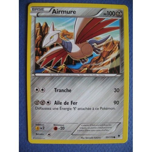 Carte Pokemon - Airmure - 59/119 - Xy - Vigueur Spectrale - 2014 - Scb