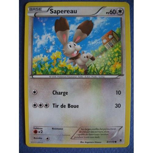 Carte Pokemon - Sapereau - 87/119 - Xy - Vigueur Spectrale - 2014 - Scb