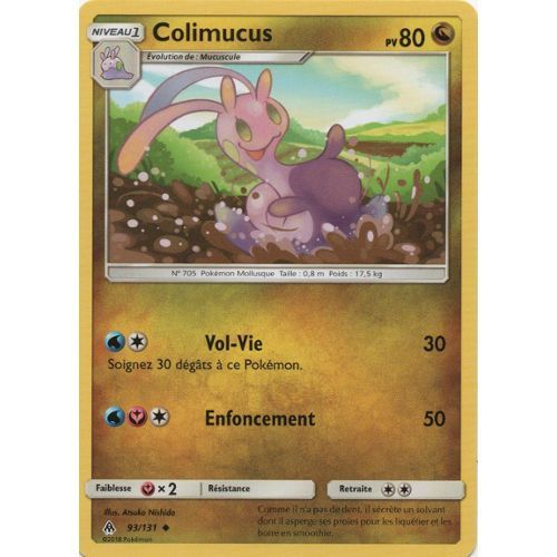 Carte Pokemon Française Colimucus 93/ 131 Lumière Interdite
