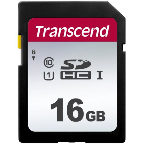 Transcend 300S - Carte mémoire flash - 16 Go - UHS-I U1 / Class10 - SDHC UHS-I