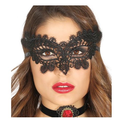 Loup Broderie Noire (Taille Unique Adulte)