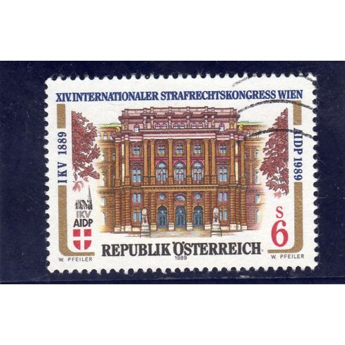 Timbre-Poste DAutriche (Xivème Session De LAssociation Internationale De Droit Pénal)