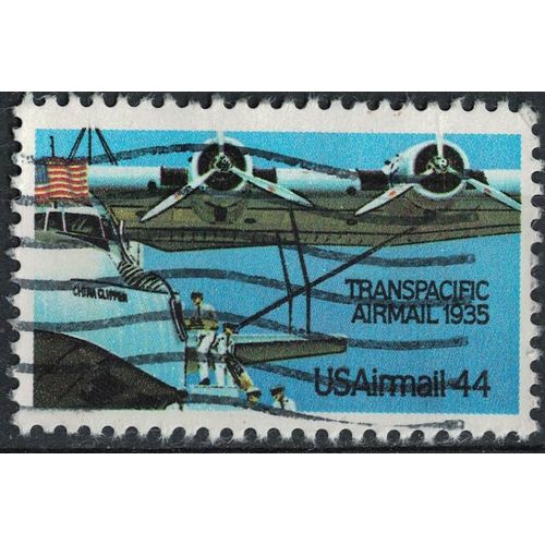 Etats Unis 1985 Oblitéré Used Hydravion Martin M 130 China Clipper Transpacific Airmail Su
