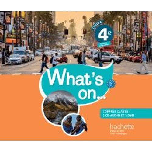 Anglais 4e Cycle 4 What's On - Coffret Classe (1dvd + 2 Cd Audio)