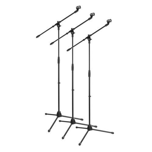 3x Lot McGrey MBS-01 Stand de Microphone avec Perche et Pince à Micro