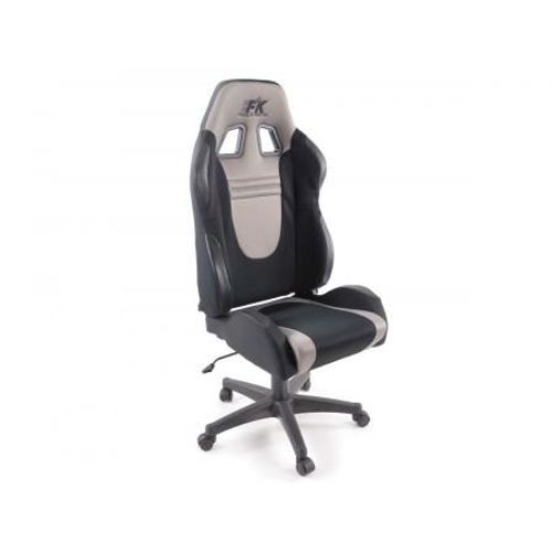 Chaise De Bureau Racecar Noir/Gris