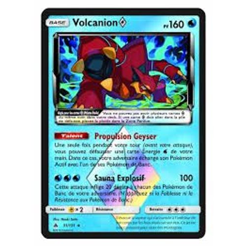 Carte Pokemon Française Volcanion Carte Ultra Prisme 31/ 131 Lumière Interdite