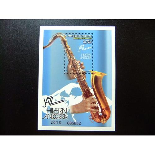 Andorra Española 2013 Música Jazz Saxofón Yvert 404 ** Mnh