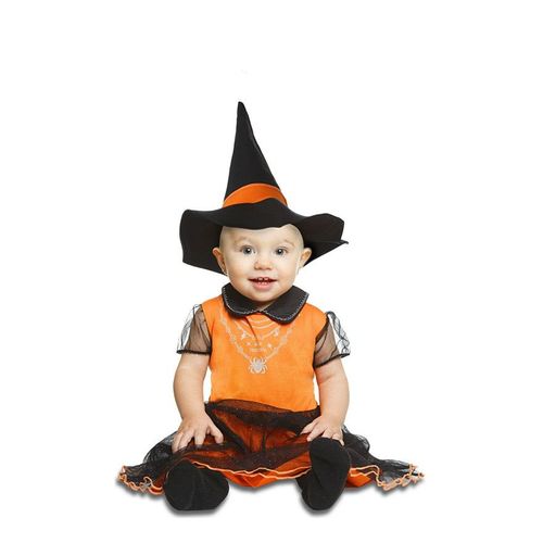 Déguisement De Sorcière Orange Pour Bébé (Taille 0-6m)
