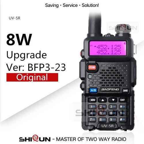 Mise à niveau 8 W Baofeng UV-5R Talkie Walkie 10 km Baofeng uv5r talkie-walkie Chaude chasse Jambon Radio Baofeng uv 5r Baofeng UV-9R UV-82