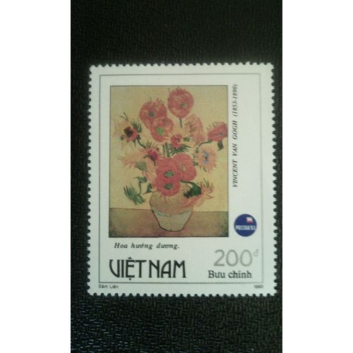 Timbre Vietnam Mi 2529 "Fleurs Du Soleil" - Peinture De Van Gogh (1853 - 1890) 1993