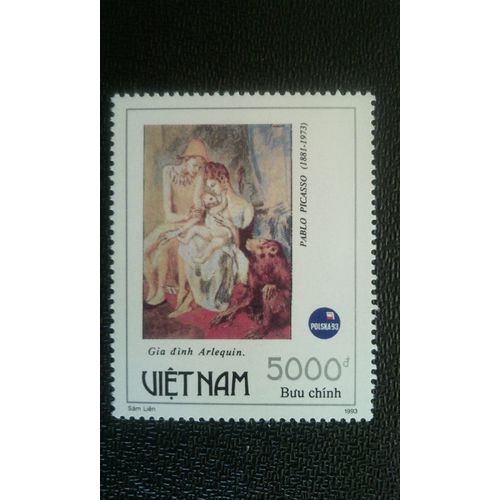 Timbre Vietnam Mi 2532 "Arlequin Avec La Famille" - Peinture De P. Picasso (1881-1973) 1993