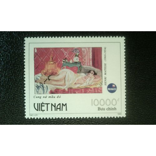 Timbre Vietnam Mi 2533 "Femme De Chambre En Rouge" - Peinture De Henry Matisse (1869 - 1956) 1993