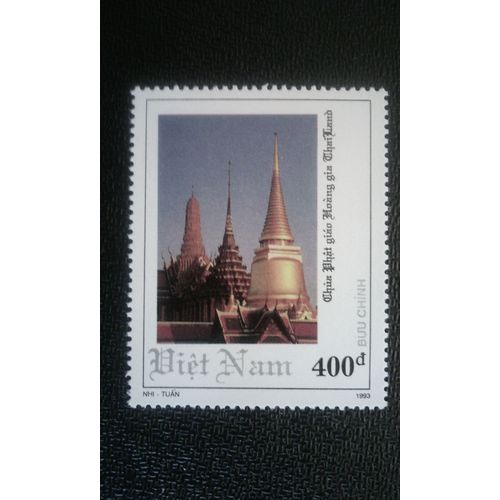 Timbre Vietnam Yt 1413 Pagode Du Bouddhisme Royal - Thaïlande 1993