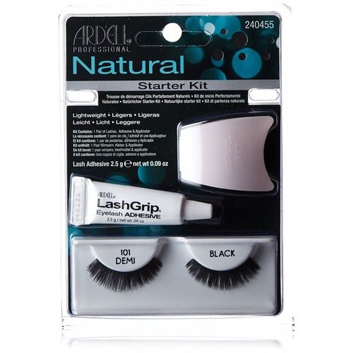 Ardell Pestañas Natural Kit De Iniciación 101 Demi Black 