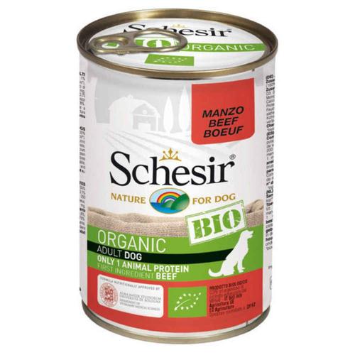 Schesir - Boîte Humide Bio Au B¿Uf Pour Chien - 400g