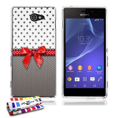 Coque Case Sony Xperia M2 " Pin Up " Silicone Transparent Souple (Tpu)