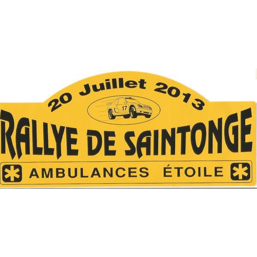 Autocollant Du Rallye De Saintonge 20 Juillet 2013