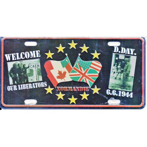 Ww2 - Plaque Immatriculation " Welcom Our Liberators