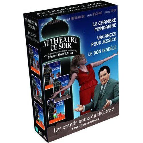 Au Théâtre Ce Soir Coffret 3 Dvd, La Chambre Mandarine, Vacances Pour Jessica, Le Don D'adèle, "Les Grands Noms Du Théâtre 2"