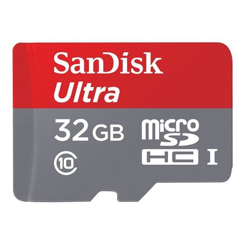 SanDisk Ultra - Carte mémoire flash (adaptateur microSDHC - SD inclus(e)) - 32 Go - Class 10 - microSDHC UHS-I