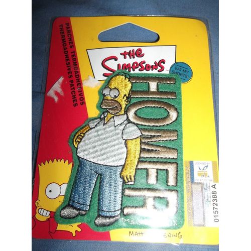 Pointez Sur L'image Pour Zoomer Patch-Logo-Tissu-Homer-Simpson-Sous-Blister-A-Coller-Au-Fer-A-Repasser-A-Coudre Patch-Logo-Tissu-Homer-Simpson-Sous-Blister-A-Coller-Au-Fer-A-Repasser-A-Coudre
