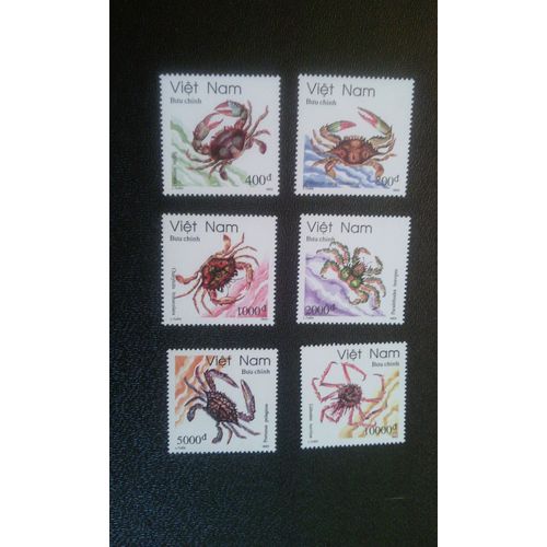 Timbre Vietnam Yt 2549 A 54 Séries: Crabes D'eau Salée 1993