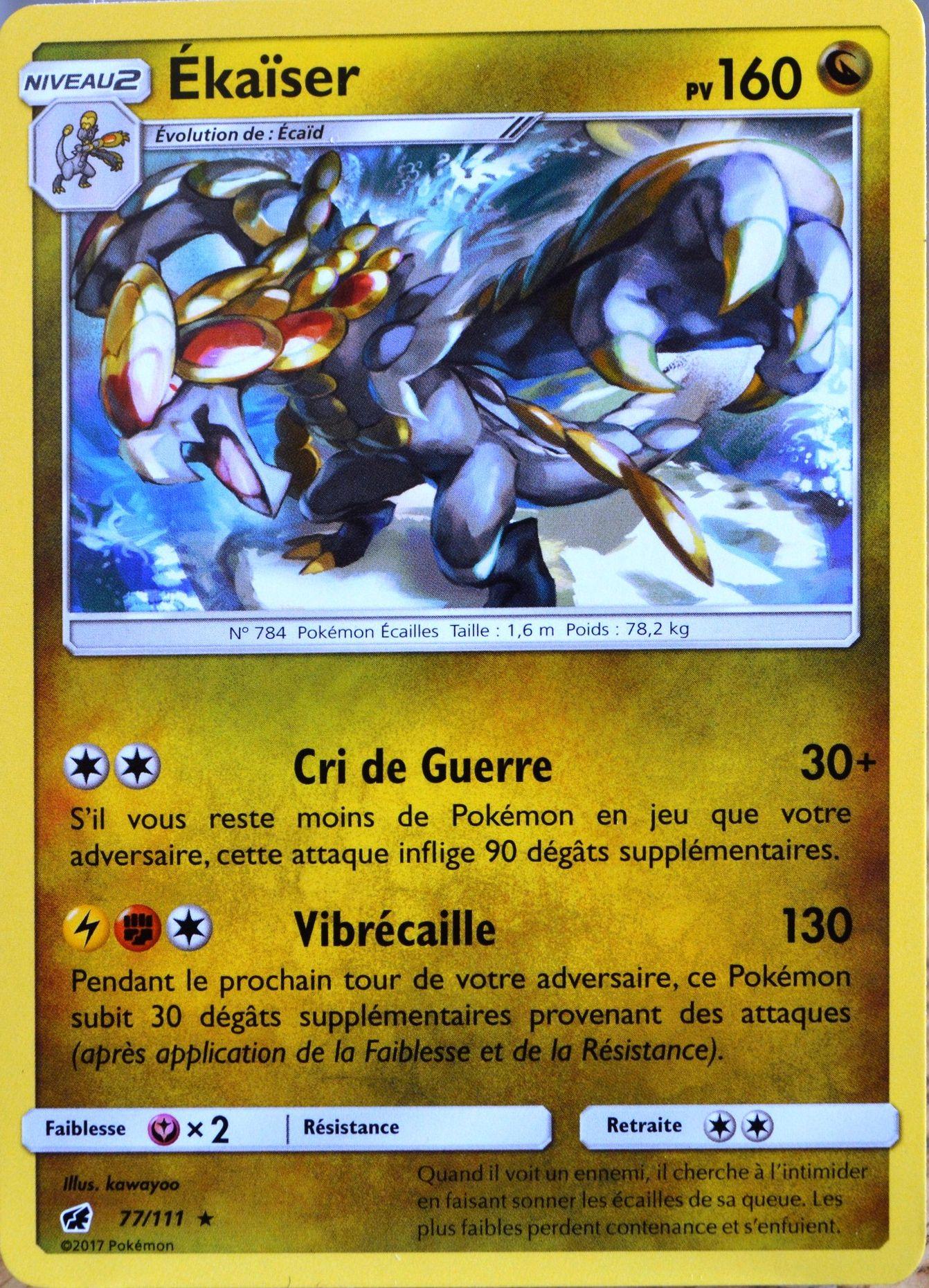 Carte Pokemon 77 111 Ekaiser 160 Pv Cartes De Jeux Rakuten